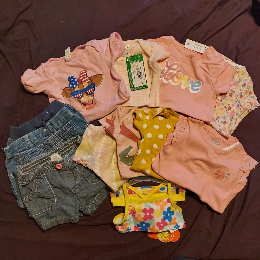 12 month baby girl summer bundle